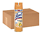 Lysol Citrus Disinfectant Spray - Aerosol - 19 fl oz (0.6 quart) - Citrus Meadow Scent - 12 / Carton - Clear