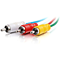 C2G 35ft Plenum-Rated Composite Video with Stereo Audio Cable with Low Profile Connectors 1 thumbnail image