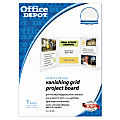 Office Depot Brand Vanishing Grid Tri-Fold Foam Board, 14" x 33", White 1 thumbnail image
