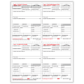 ComplyRight® W-2 Tax Forms, Employee’s Copies B, C, 2 & 2 Combined, 4-Up (Box Format), 8-1/2" x 11", Pack Of 500 Forms 1 thumbnail image