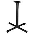 Lorell® Hospitality X-Leg Bistro Height Table Base, For 42"W Top, Black 1 thumbnail image