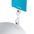 Deflecto® VersaGrip® Sign Holder With 2 Clips, 3 1/2"H x 7/8"W x 1/2"D, Clear, Pack Of 10