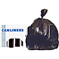 Heritage AccuFit RePrime Can Liners - 23 gal/55 lb Capacity - 28"x 45" x 0.90 mil (23 Micron) Thickness - Black - Resin - Can - 25 Roll - 8 / Carton 1 thumbnail image