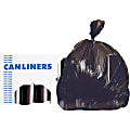 Heritage AccuFit RePrime Can Liners - 23 gal/55 lb Capacity - 28" Width x 45" Length - 0.90 mil (23 Micron) Thickness - Black - Resin - 8/Carton - 25 Per Roll - Can