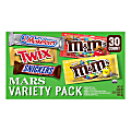 Mars Chocolate Full-Size Candy Bars Variety Pack, 53.68 Oz Box
