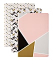 Office Depot® Brand Soft-Cover Journals, 5 3/4" x 8 1/4", College Ruled, 80 Pages (40 Sheets), Assorted Patterns, Pack Of 3
