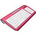 ERGOGUYS WIRELESS CASE LOGIC KEYBOARD RUBBER PINK/WHITE 2.4G 1 thumbnail image