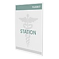 Deflecto® Cubicle Sign Holder, 11 1/4"H x 8 7/8"W x 3/16"D, Clear 1 thumbnail image