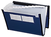 Pendaflex® Professional Poly Expanding File, 13 Pockets, Letter Size, Metallic Blue 1 thumbnail image