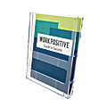 Deflecto® Lit Loc® Interlocking Magazine Size Literature Display, 11 1/4"H x 9"W x 1 1/4"D, Clear 1 thumbnail image