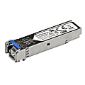 StarTech.com 100BASE-BX MSA Compliant Upstream SFP Module - LC Connector - Fiber SFP Transceiver - Lifetime Warranty - 100 Mbps - Max. Transfer Distance 10 km (6.2 mi) - 100BASE-BX fiber transceiver adds reliable 1Gb over fiber