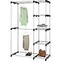 Whitmor Display Rack - 5 Compartment(s) - 68" Height x 45.2" Width x 19.3" Depth - Durable - Silver - Steel, Resin - 1 / Pack