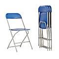 Flash Furniture Hercules Series Folding Chairs, Blue/Gray, Pack Of 4 Chairs 1 thumbnail image