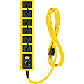 Woods 6 Outlet 6' Metal Yellow Jacket Strip - 6 x AC Power - 6 ft Cord - 125 V AC Voltage - 1875 W 1 thumbnail image