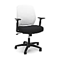 OFM Essentials Plastic Mid-Back Task Chair, White/Black