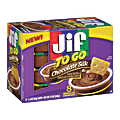 Jif To Go Chocolate Silk Peanut Butter & Chocolate Flavored Spread, 12 Oz, Box Of 8