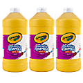 Crayola Artista II Washable Tempera Paint, 32 oz, Yellow, Pack Of 3 1 thumbnail image