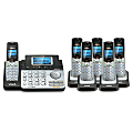 VTech® DS6151 DECT 6.0 Expandable 2-Line Phone System Plus 6 DS6101 Cordless Handsets