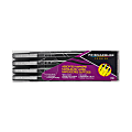 Prismacolor® Premier® Markers, Brush, Chisel And Fine Line Tips, Black, Pack Of 4