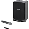 Samson Expedition XP106w Public Address System - 100 W Amplifier - Wireless Microphone - Battery, AC Adapter - 1 x Microphones - Bluetooth - 3 Audio Line In - 1 Audio Line Out - USB Port - Battery Rechargeable - 20 Hour - Black
