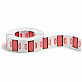 Smead® BCCRN Bar-Style Permanent Numerical Labels, 0, Pink, Roll Of 500 1 thumbnail image