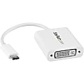 StarTech.com USB C to DVI Adapter - White - 1920x1200 - USB Type C Video Converter  - CDP2DVIW 1 thumbnail image