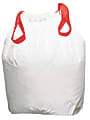 Webster® Drawstring Trash Can Liners, 13 Gallons, 0.9 Mil Thick, 24" x 27", White, Box Of 200