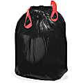 Webster Drawstring 1.2-mil Trash Can Liners, 33 Gallons, 33" x 38", Black, Box Of 150 Liners