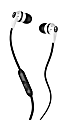 Skullcandy INK'D 2.0 Micd Earbud Headphones, White/Black