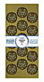 Geographics Embossed Seals, 1-1/4", Gold/Silver Foil, Pack Of 45