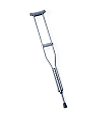 Medline Push-Button Aluminum Crutches, 54 - 62", Gray 1 thumbnail image