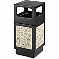 Safco® Canmeleon™ Aggregate Panel Outdoor Receptacle, Side-Opening, 38 Gallons, 39 1/4"H