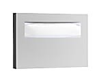 Bobrick Stainless Steel Toilet Seat Cover Dispenser, 11" x 15 3/4" x 2", Satin Stainless Steel 1 thumbnail image