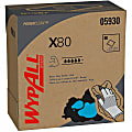 Wypall Power Clean X80 Heavy Duty Cloths - 16.80"x8.34"- Absorbent, Durable, Reusable, Foldable, Contaminant-free, Durable - Red - 80/Box - 5/Carton 1 thumbnail image
