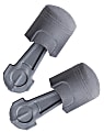 3M Pistonz Earplug, Polyurethane, Gray, Thumb Grip, Uncorded 1 thumbnail image