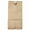 General Supply Natural Paper Grocery Bags, #4, 30 Lb, 9 3/4" x 5" x 3 1/3", Kraft, Case Of 500