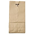 General Supply Natural Paper Grocery Bags, #4, 30 Lb, 9 3/4" x 5" x 3 1/3", Kraft, Case Of 500 1 thumbnail image