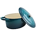 Crock-Pot Artisan 7-Quart Enameled Cast Iron Dutch Oven, Teal Ombre 1 thumbnail image