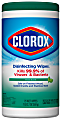 Clorox Disinfecting Wipes, Bleach-Free Cleaning Wipes - Wipe - Fresh Scent - 75 / Canister - 450 / Carton - White 1 thumbnail image