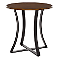 Office Star Metro Round Counter Height Dining Table, 36-1/4”H x 36”W x 36”D, Oak Veneer/Black 1 thumbnail image
