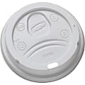Dixie Medium-size Hot Cup Lids by GP Pro - Dome - White - 100/Pack - 10 / Carton 1 thumbnail image