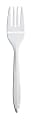 Dart Style Setter Medium-Weight Forks, 6 1/8", White, 1,000 Per Case