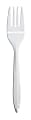 Dart Style Setter Medium-Weight Forks, 6 1/8", White, 1,000 Per Case 1 thumbnail image