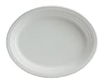 Chinet® Classic Paper Dinnerware Oval Platters, 9 3/4" x 12 1/2", White, Carton Of 500 Platters