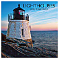 2024 TF Publishing Scenic Monthly Mini Wall Calendar, 7” x 7”, Lighthouses, January To December