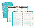 AT-A-GLANCE® 13-Month Weekly/Monthly 60% Recycled Planner, 5" x 8", Suzani, January 2015-January 2016