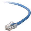 Belkin - Patch cable - RJ-45 (M) to RJ-45 (M) - 14 ft - CAT 5e - molded - blue 1 thumbnail image