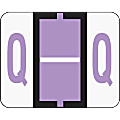 Smead® BCCR Bar-Style Permanent Alphabetical Labels, Q, Lavender, Roll Of 500 1 thumbnail image