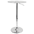 Lumisource Adjustable Table, Clear/Chrome 1 thumbnail image