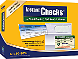 VersaCheck® InstantChecks™ Form #1000 For QuickBooks®, Quicken® & Money, Green Classic, 250 Sheets, Disc